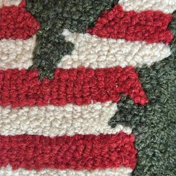 Great States America Wool Hook Pillow Green Cream Blue America The Beaut… - Picture 7 of 8